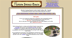 Desktop Screenshot of meadowsprings.com
